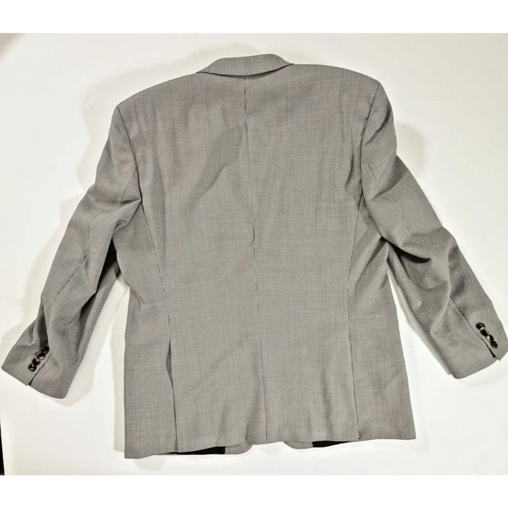 HUGO BOSS 48R Blazer Black White Houndstooth